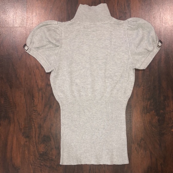 Express Design Studio Size X-Small Gray Short Sleeved Top - Picture 2 of 2